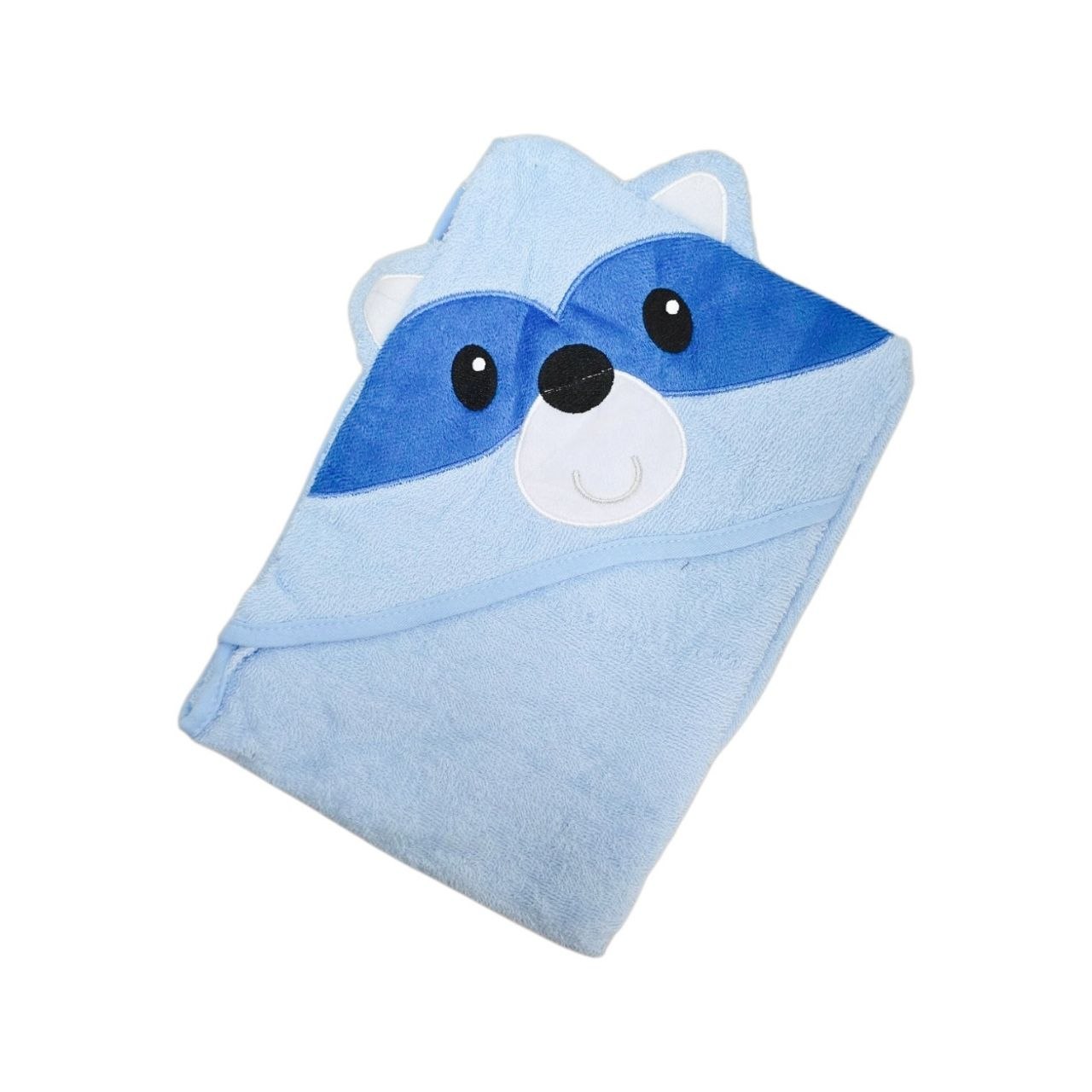 TOALLA DE BAÑO PARA BEBE DE ALGODON NATURAL CON CAPUCHA GENIAL 76X76CM