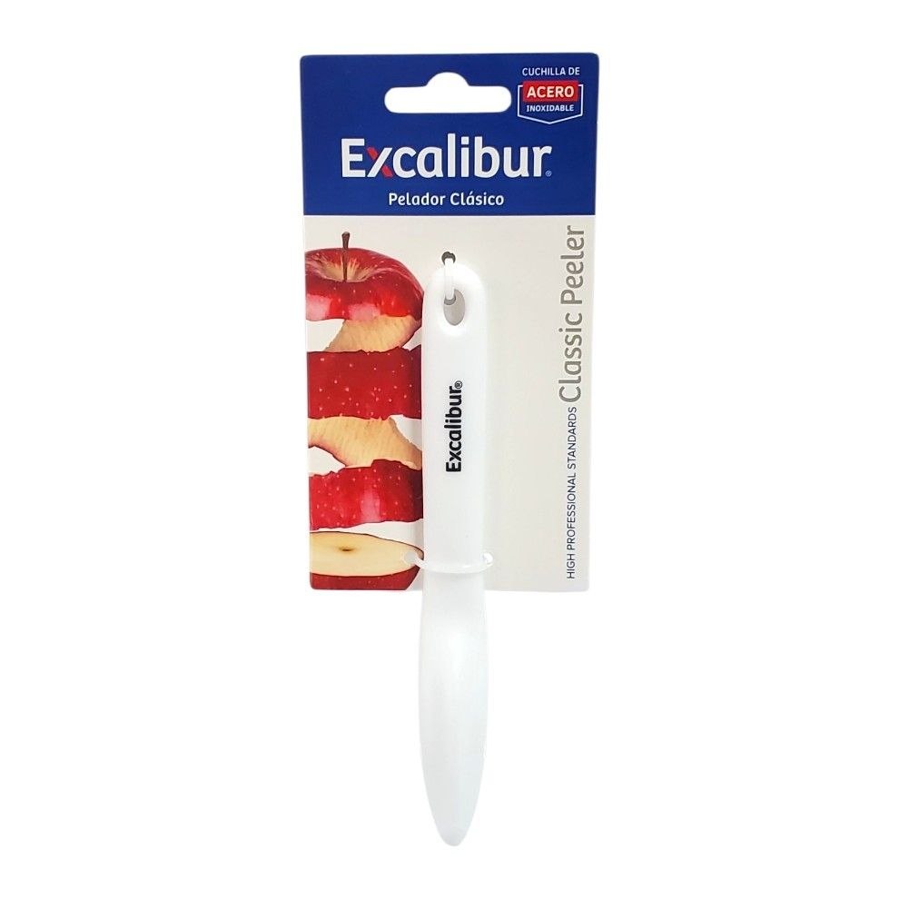 PELADOR MANUAL CLASICO CON CUCHILLA DE ACERO EXCALIBUR 6CM