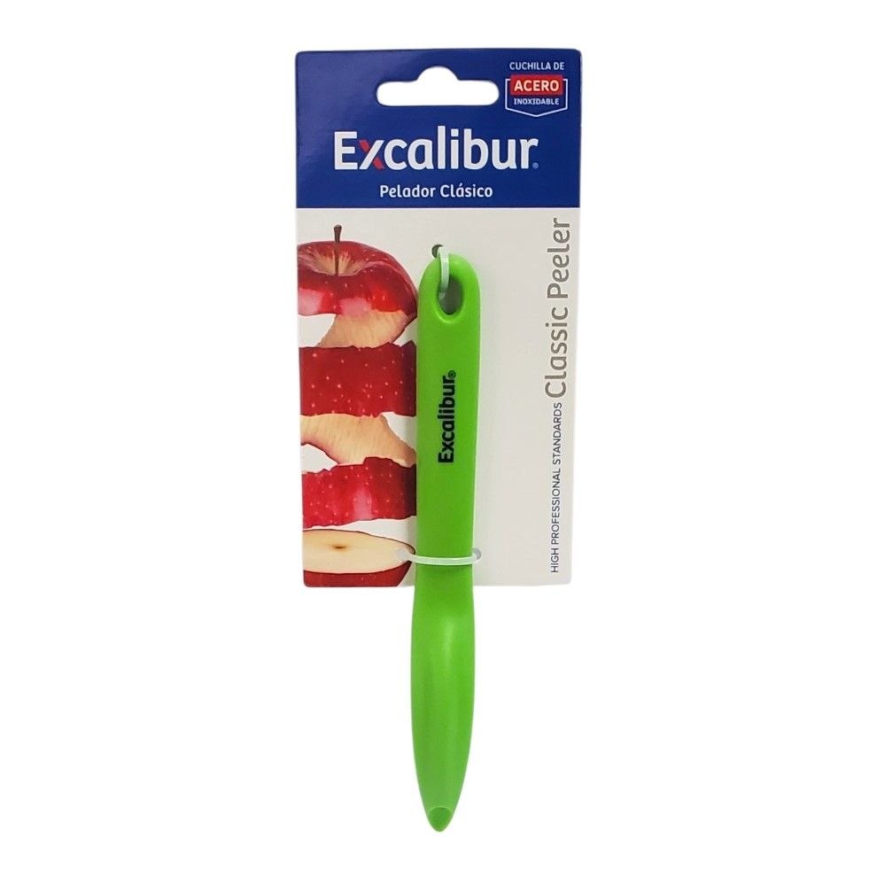 PELADOR MANUAL CLASICO CON CUCHILLA DE ACERO EXCALIBUR 6CM