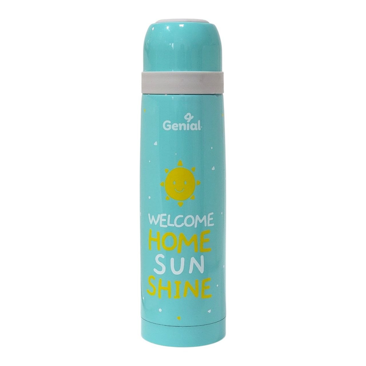 TERMO PORTATIL DE ACERO INOXIDABLE LIBRE DE BPA CON DISEÑO INFANTIL GENIAL 500ML