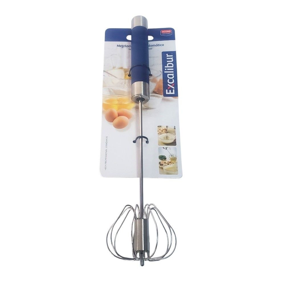BATIDOR DE MANO SEMIAUTOMATICO DE PRESION DE ACERO INOXIDABLE EXCALIBUR 25CM