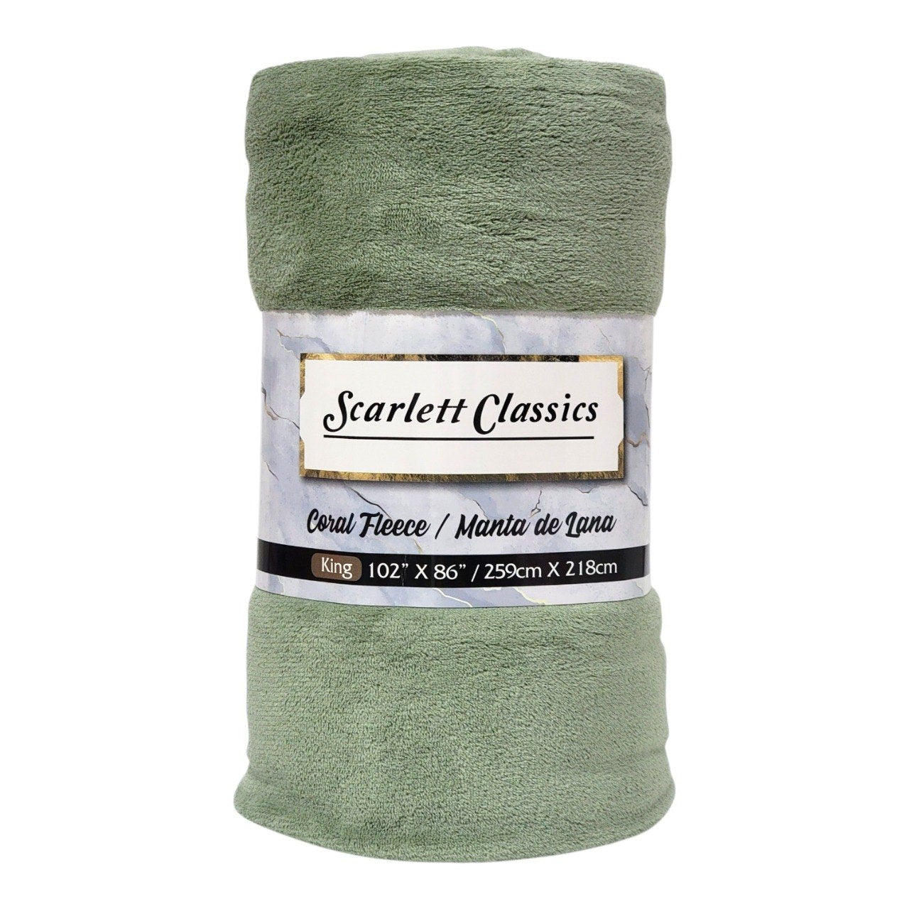 MANTA DE LANA CORAL TEXTURA SUAVE TAMAÑO KING SCARLETT CLASSICS