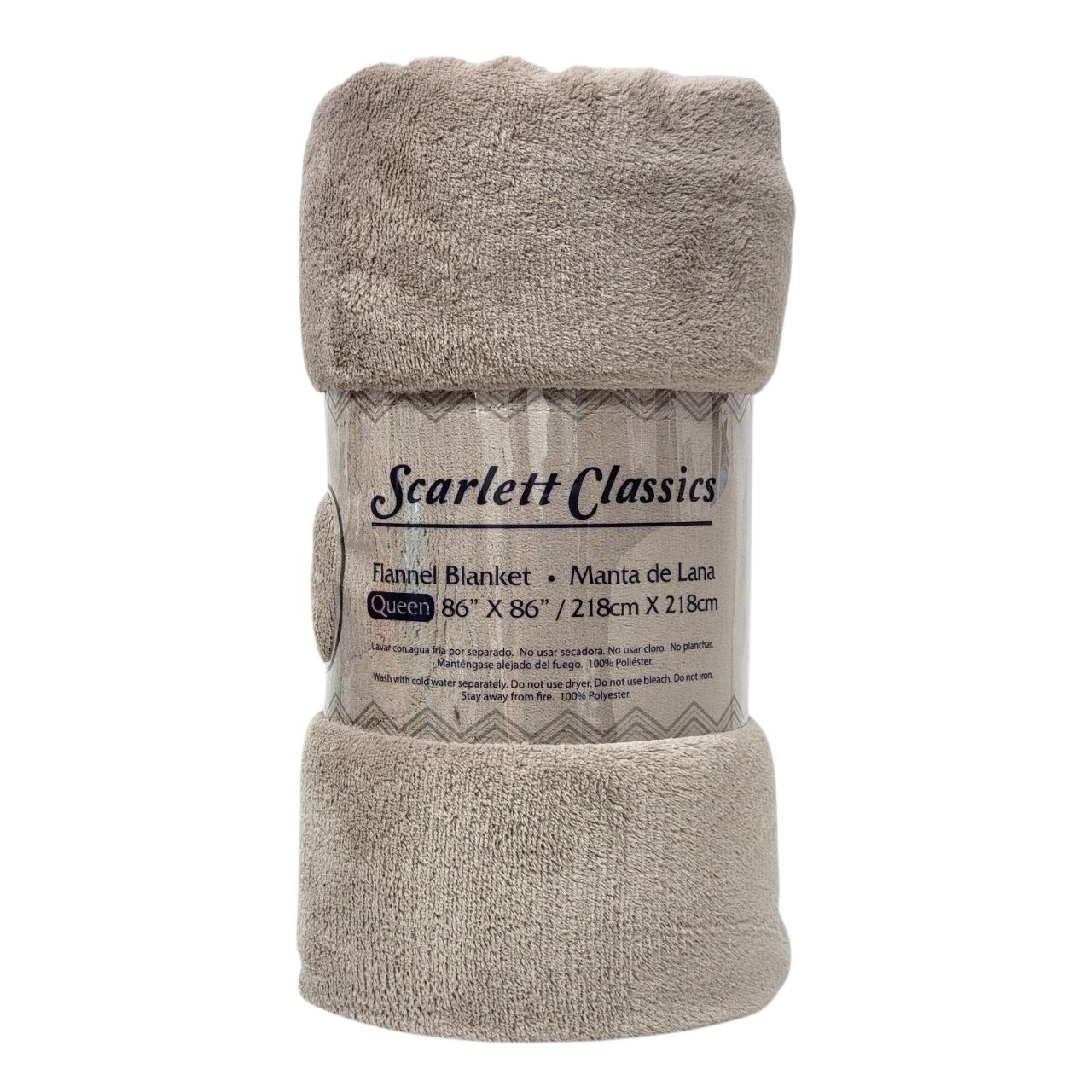 COBIJA MANTA DE LANA SCARLETT CLASSICS 218X218CM