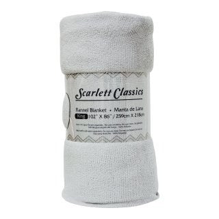 MANTA DE FRANELA TERMICA DE LUJO SCARLETT CLASSICS 259X218CM