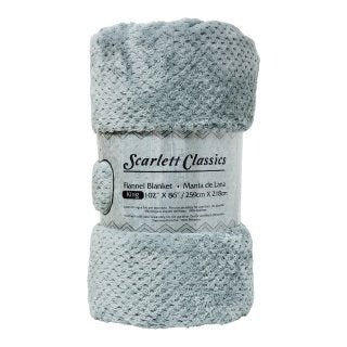 MANTA DE FRANELA TERMICA DE LUJO SCARLETT CLASSICS 259X218CM