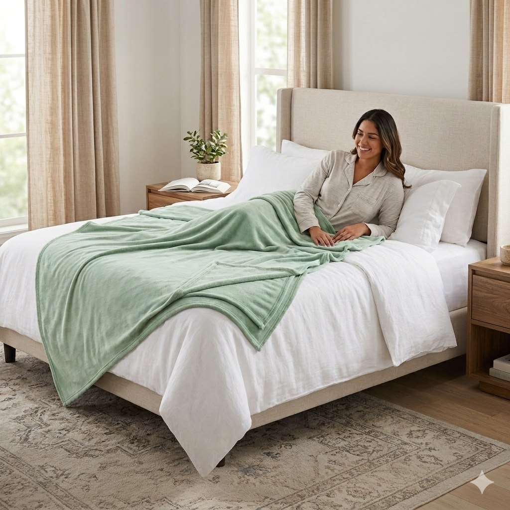 MANTA DE FRANELA TERMICA DE LUJO SCARLETT CLASSICS 259X218CM
