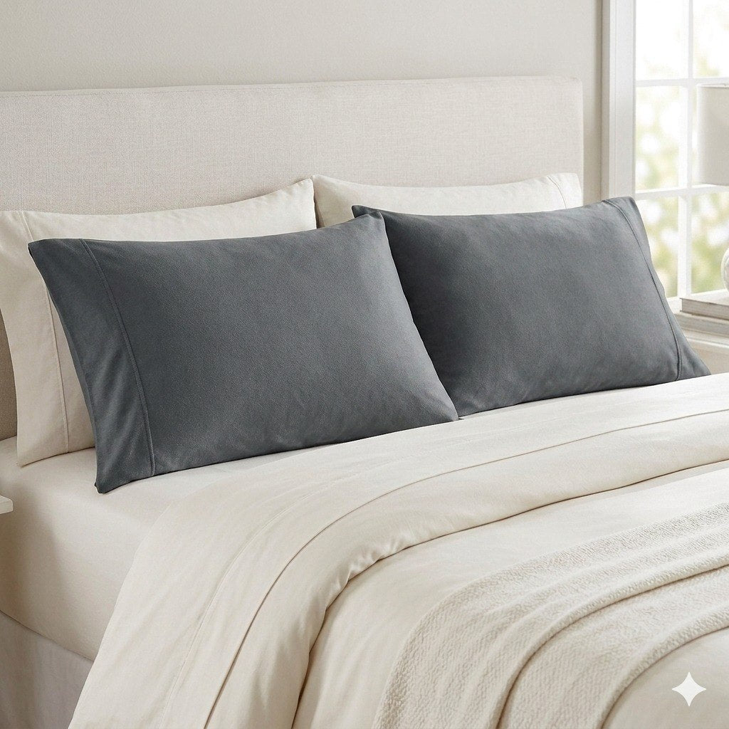 JUEGO DE FUNDAS PARA ALMOHADA DE BAMBOO TAMAÑO ESTANDAR 2PCS SCARLETT CLASSICS 51X76CM