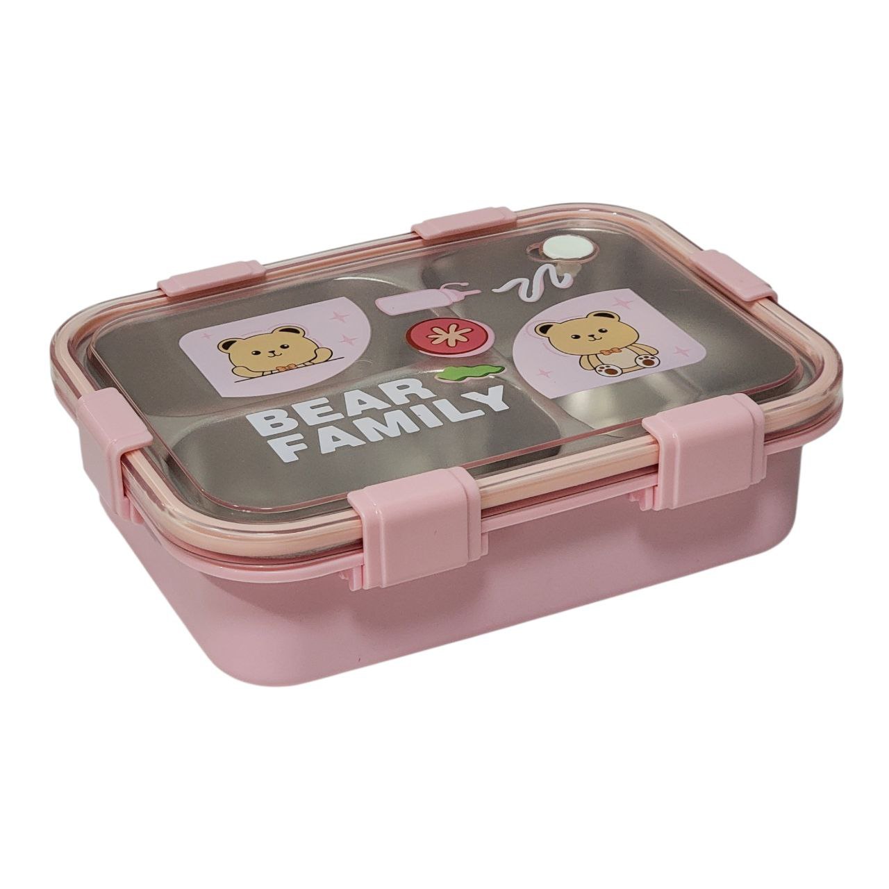 LONCHERA CON BANDEJA DE ACERO INOXIDABLE LAXON 6.5X16.2X22.2CM