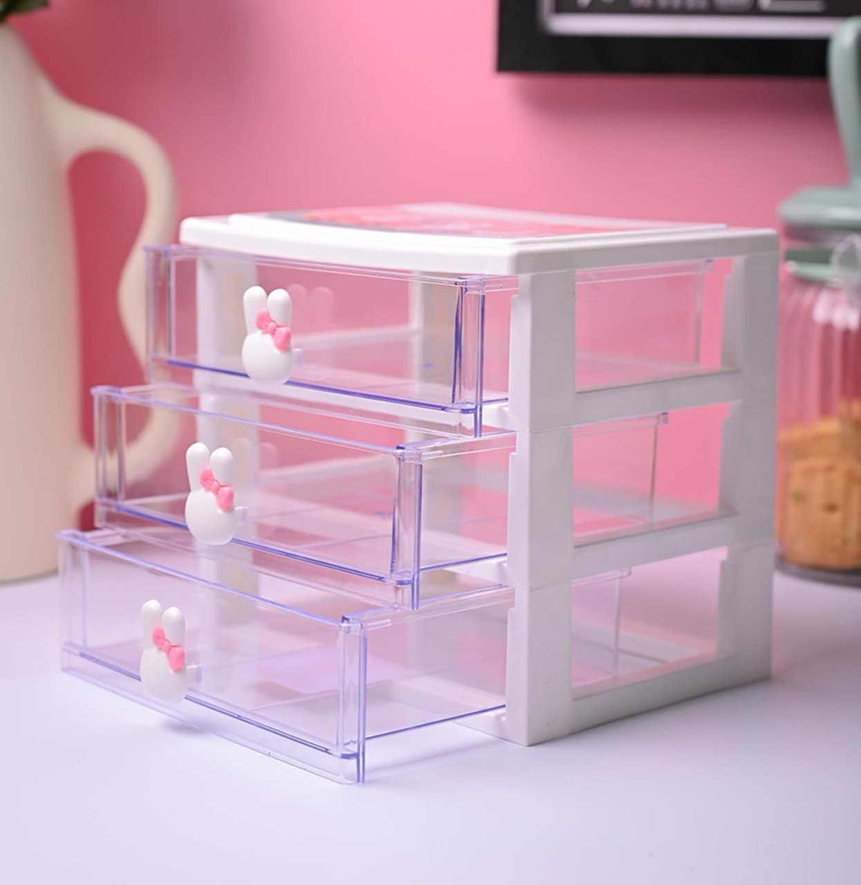 ORGANIZADOR DE CAJONES TRANSPARENTE DE 3 NIVELES LOTUS 260ML