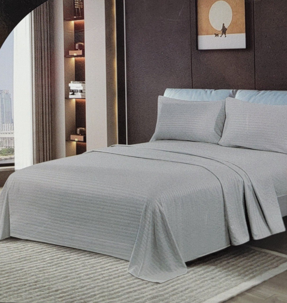 JUEGO DE SABANAS DE LUJO TAMAÑO KING 4PCS SCARLETT CLASSICS