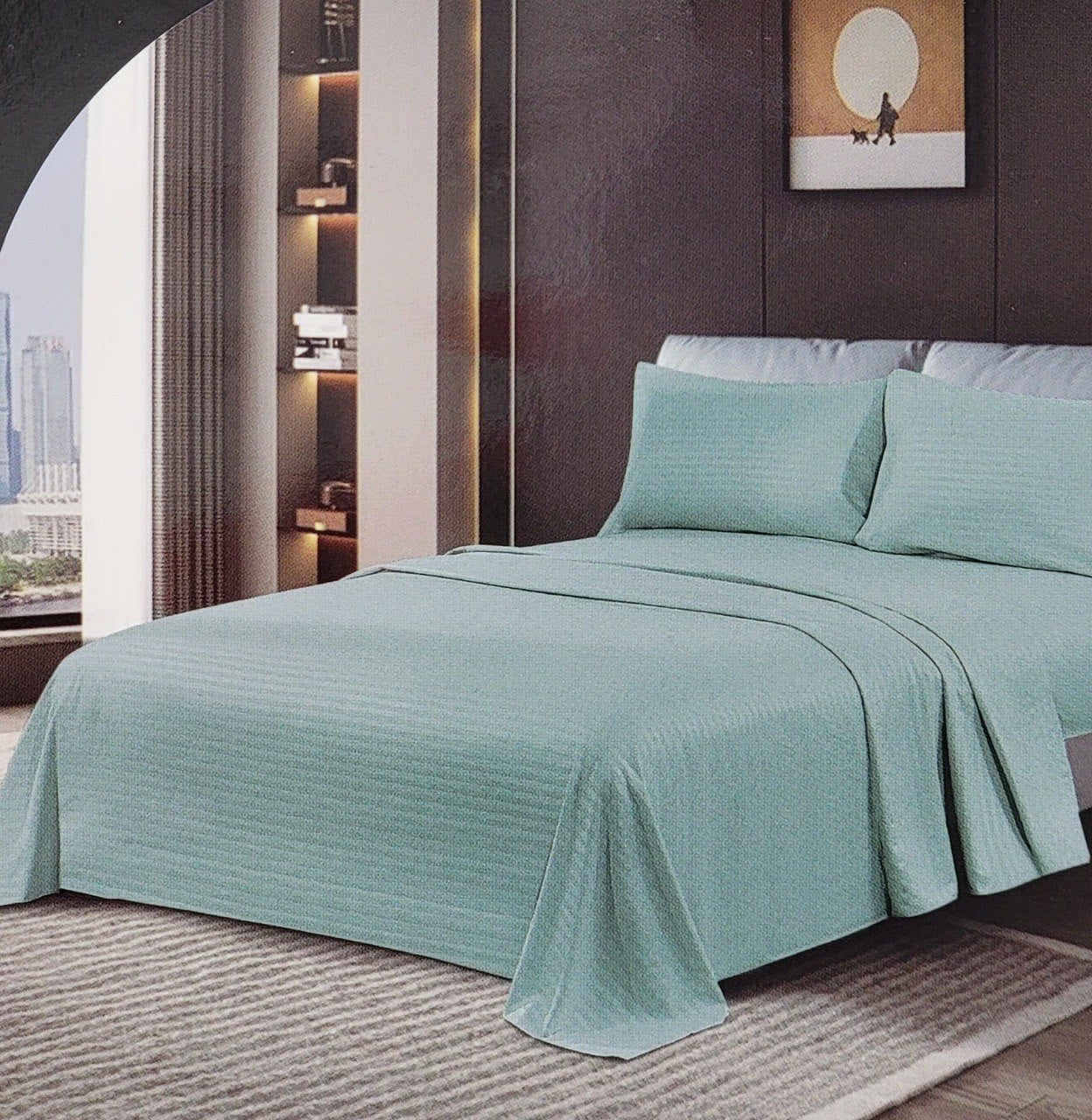 JUEGO DE SABANAS DE LUJO TAMAÑO KING 4PCS SCARLETT CLASSICS