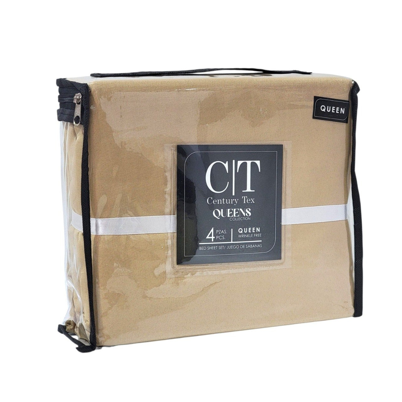 JUEGO DE SABANAS PREMIUM TAMAÑO QUEEN DE 4PCS CT CENTURY TEX