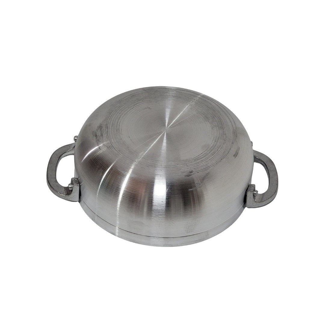 SET DE CALDEROS DE ALUMINIO CON ACABADO SATINADO CON TAPAS 6PCS LOTUS