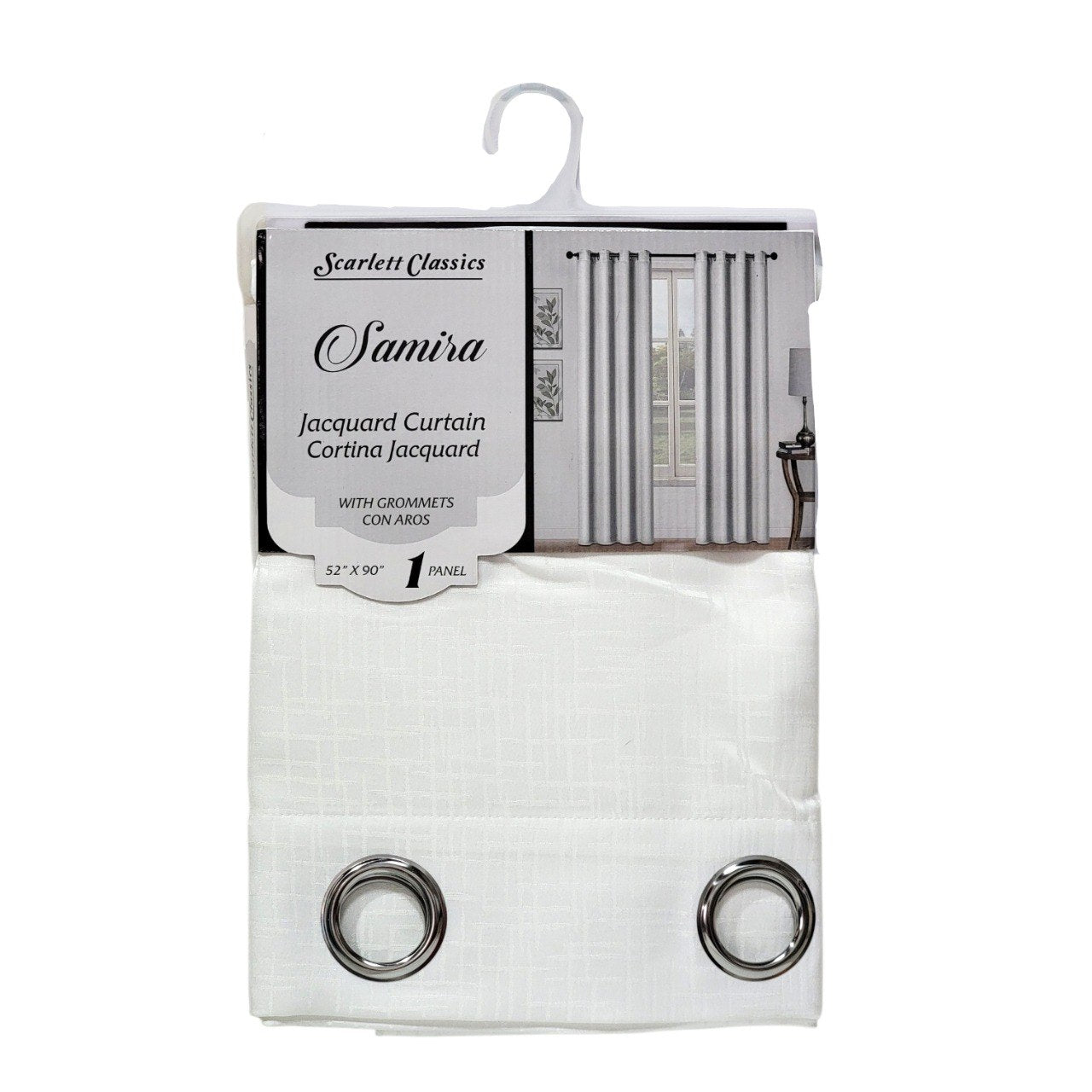 CORTINA PARA VENTANA JACQUARD SCARLETT CLASSICS 132X229CM