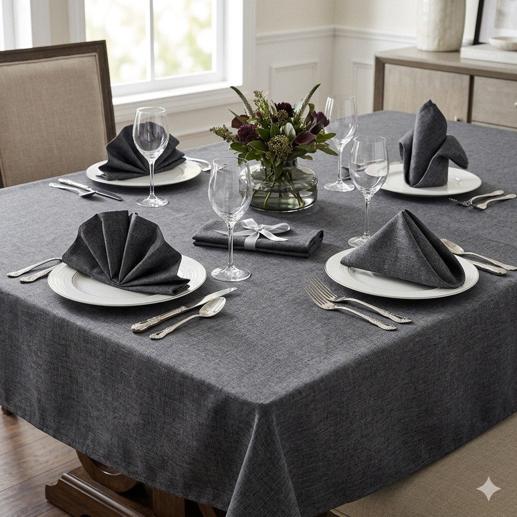 JUEGO DE MANTEL Y SERVILLETERAS DE LUJO 5PCS SCARLETT CLASSICS 45X72CM
