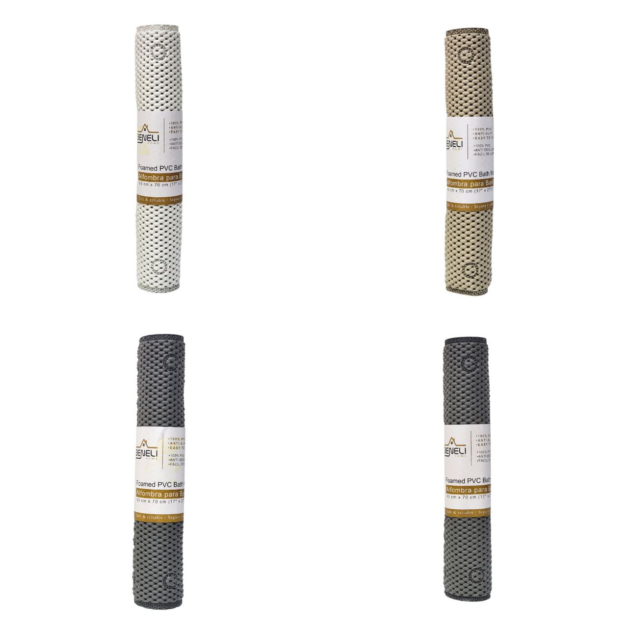 ALFOMBRA DE BAÑO DE PVC ANTIDESLIZANTE BENELI HOME 43X70CM