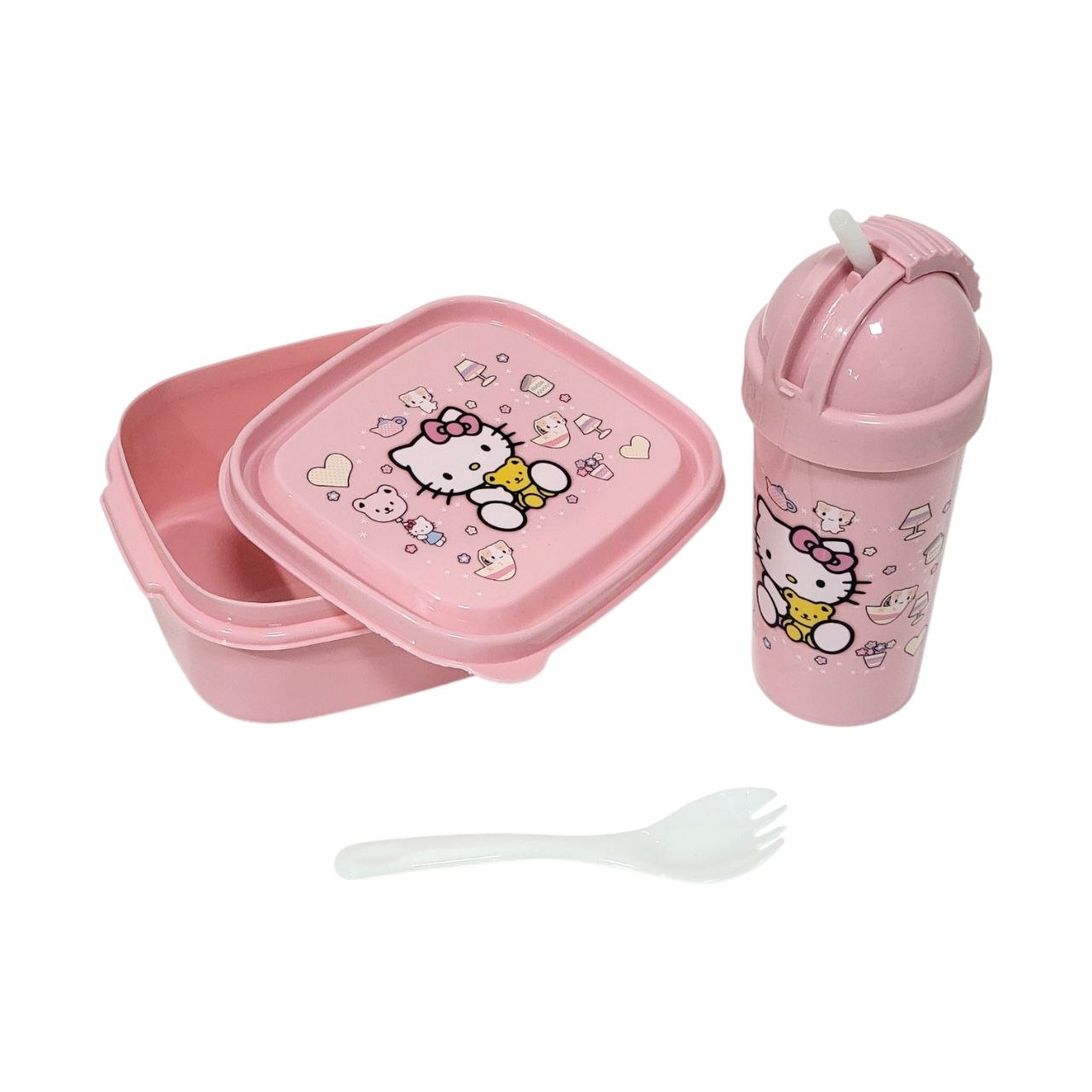 SET DE RECIPIENTE PANA PARA ALIMENTOS DE PERSONAJES INFANTILES CON BOTE Y CUBIERTO BENELI HOME