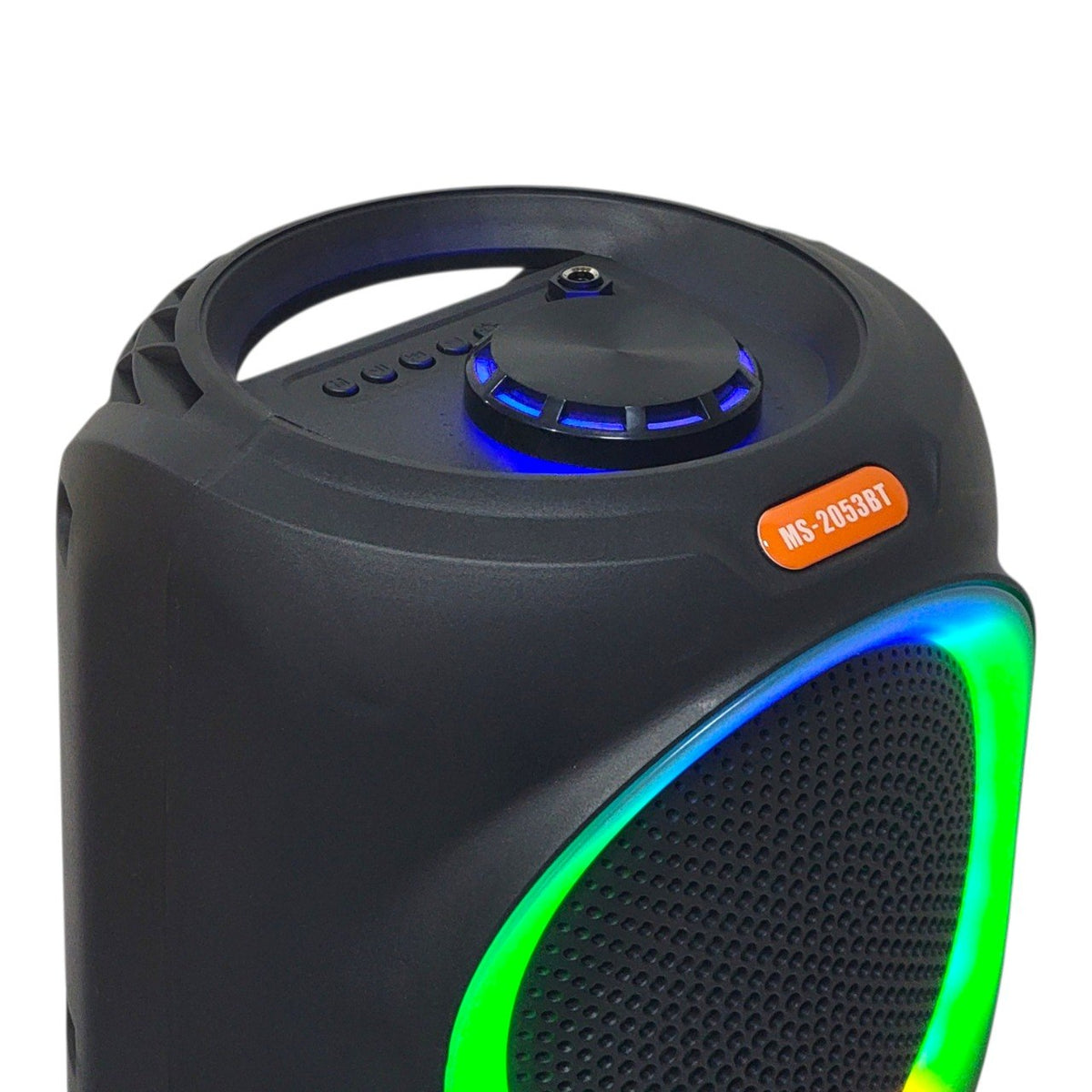 PARLANTE ALTAVOZ INALAMBRICO PORTATIL CON LUCES LED RGB MODELO MS-2053BT