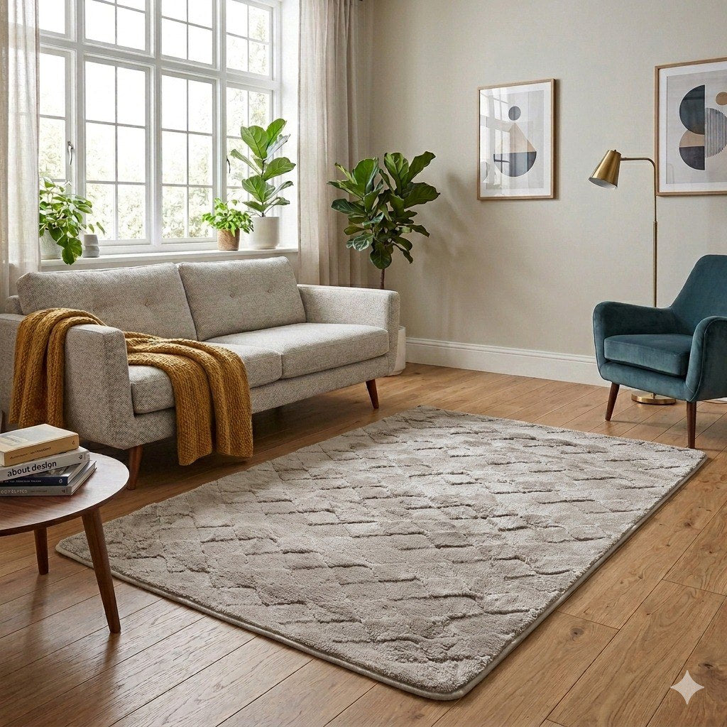 ALFOMBRA PARA SALA DE FIBRA SINTETICA BENELI HOME 80X120CM