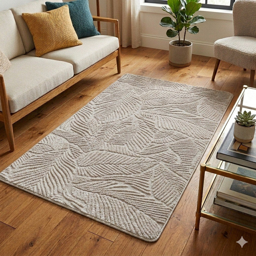 ALFOMBRA PARA SALA TROPICAL DE FIBRA SINTETICA BENELI HOME 80X120CM