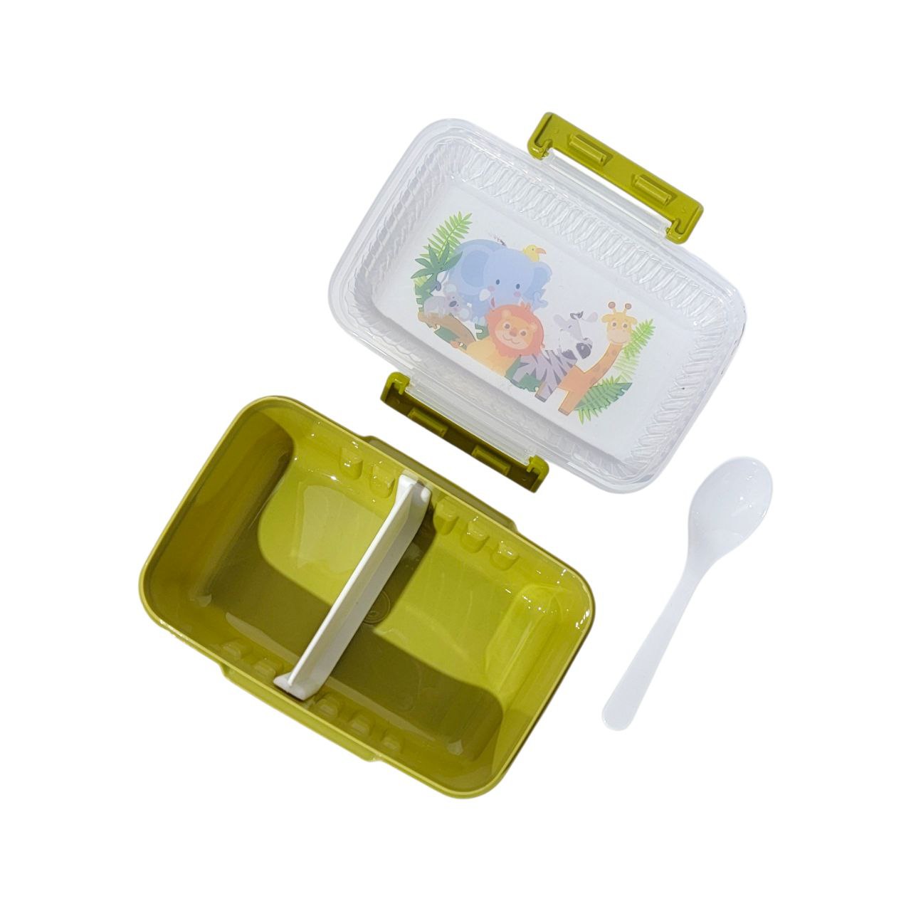 RECIPIENTE PANA PARA ALIMENTOS CON DIVISION INCLUYE CUCHARA BENELI HOME 13X17X6.5CM