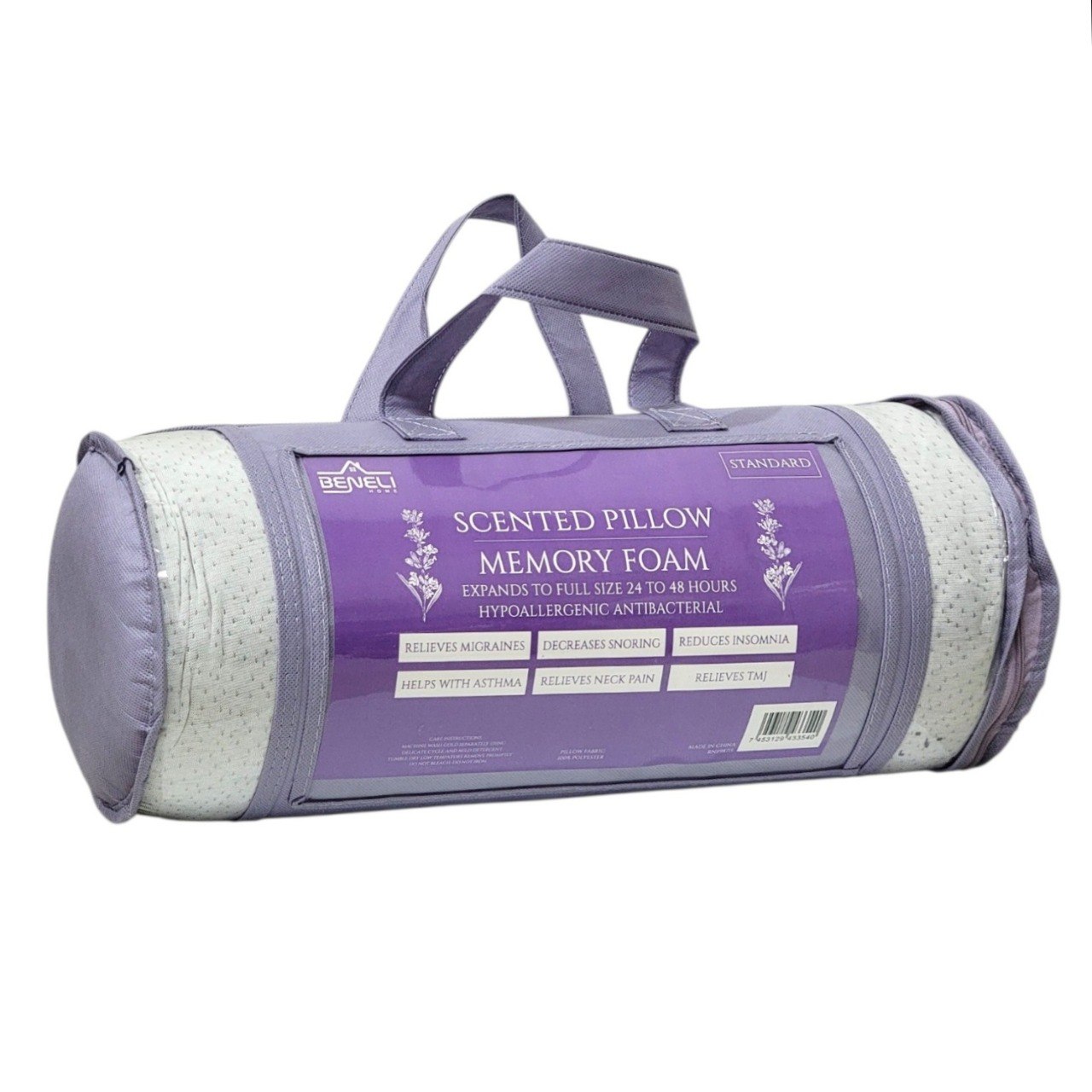 ALMOHADA DE ESPUMA CON CON AROMA A LAVANDA TAMAÑO ESTANDAR BENELI HOME