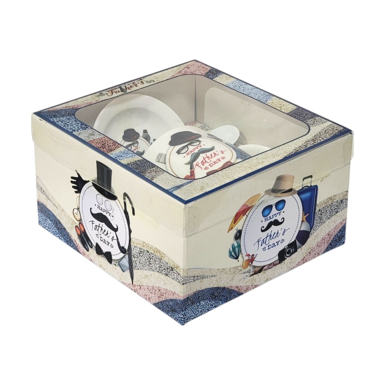 SET DE TAZA DE REGALO PARA PAPÁ DE CERAMICA 3PCS BENELI HOME