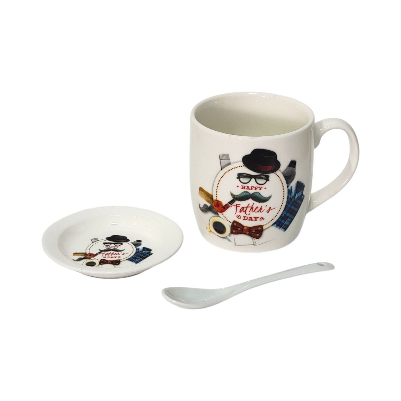 SET DE TAZA DE REGALO PARA PAPÁ DE CERAMICA 3PCS BENELI HOME