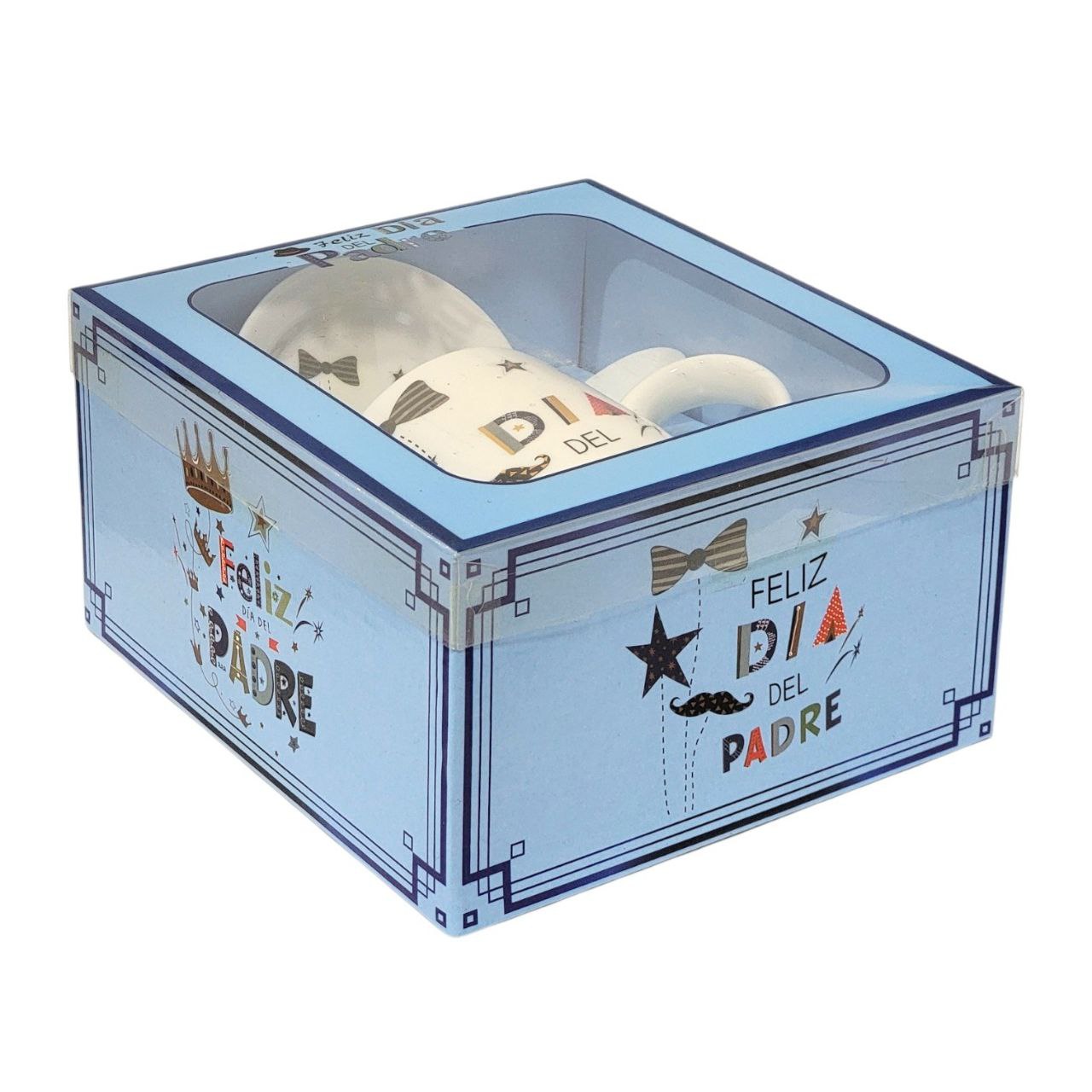SET DE TAZA DE REGALO PARA PAPÁ DE CERAMICA 3PCS BENELI HOME