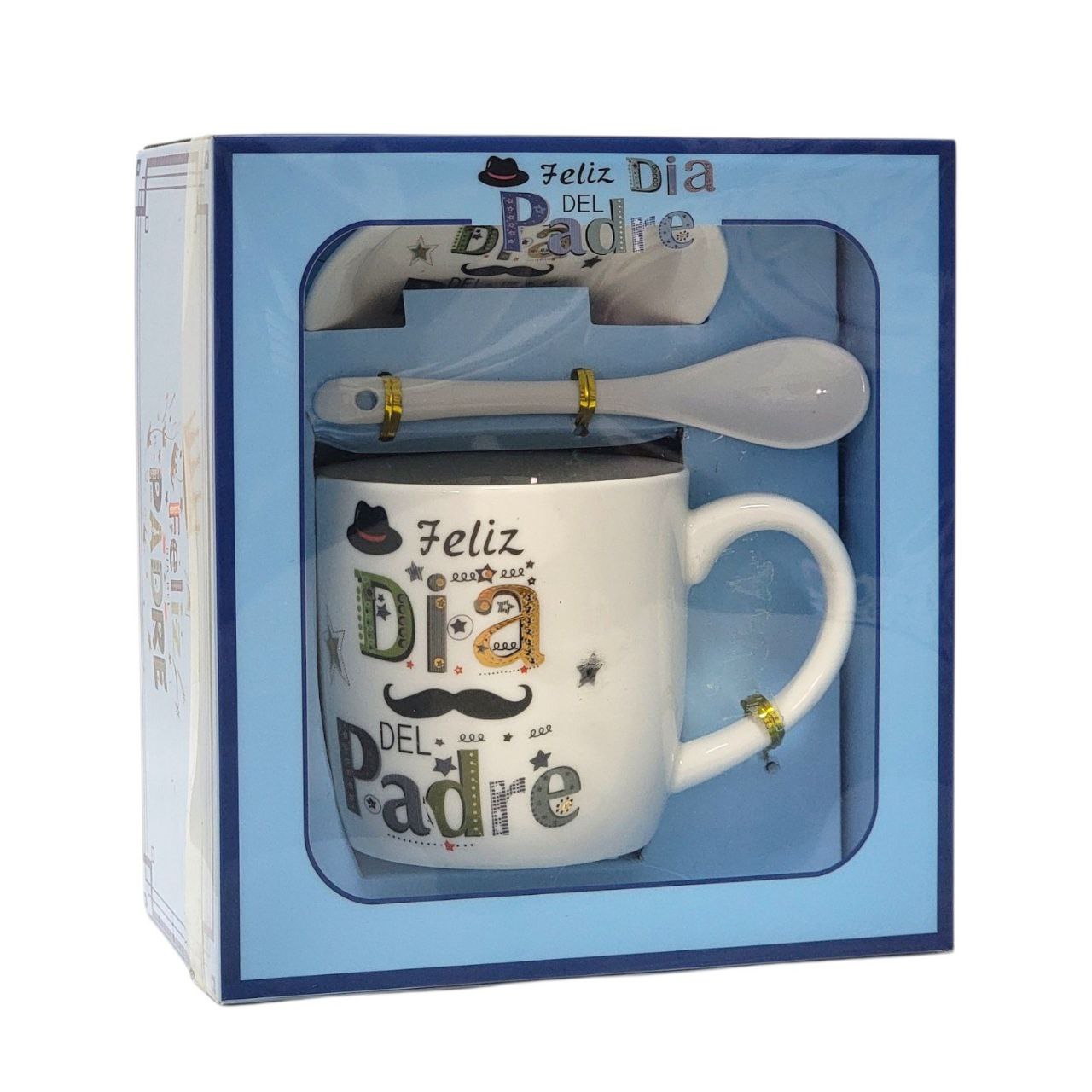 SET DE TAZA DE REGALO PARA PAPÁ DE CERAMICA 3PCS BENELI HOME