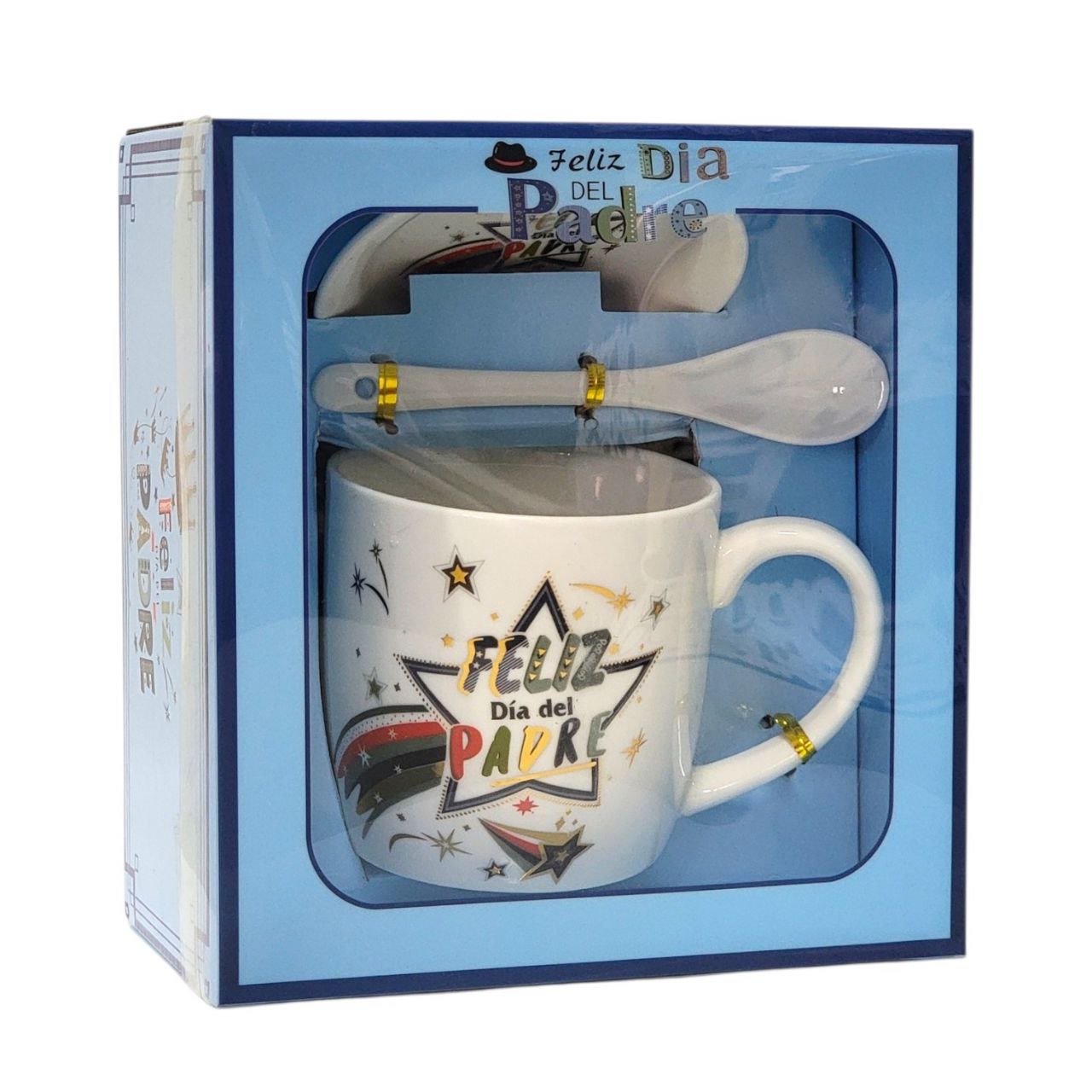 SET DE TAZA DE REGALO PARA PAPÁ DE CERAMICA 3PCS BENELI HOME