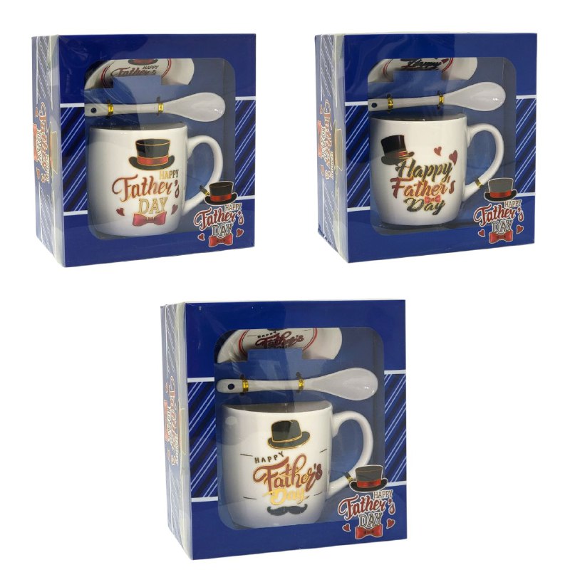SET DE TAZA DE REGALO PARA PAPÁ 3PCS BENELI HOME