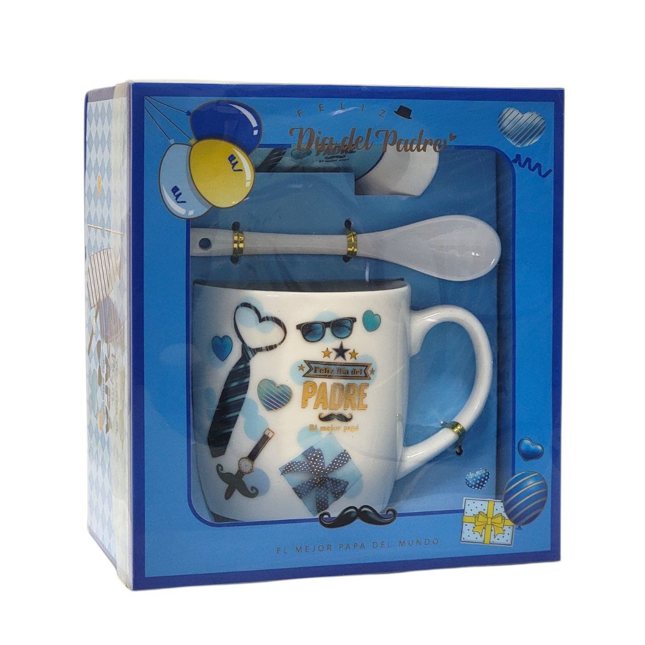 SET DE TAZA DE REGALO PARA PAPÁ DE CERAMICA 3PCS BENELI HOME