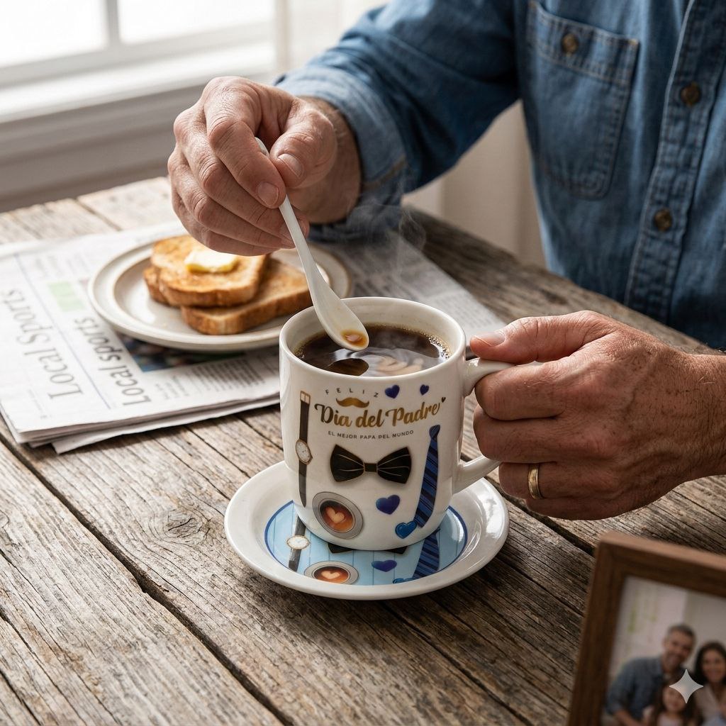 SET DE TAZA DE REGALO PARA PAPÁ DE CERAMICA 3PCS BENELI HOME