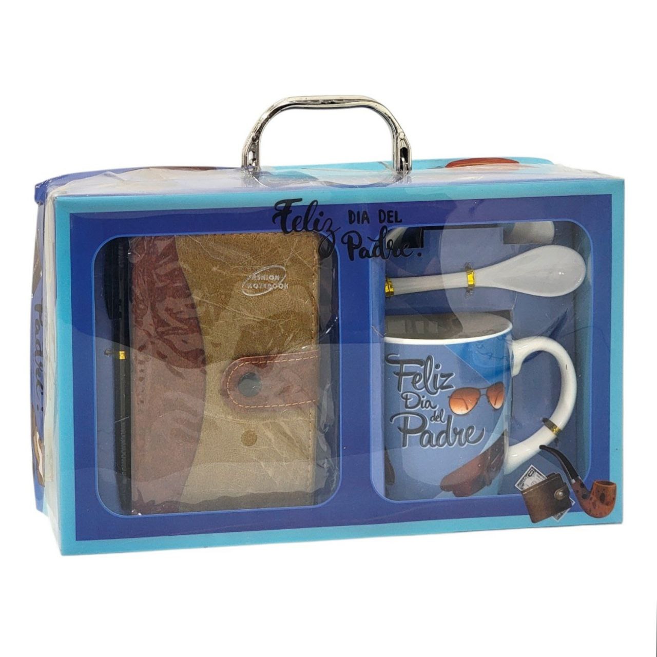 SET DE TAZA DE REGALO Y AGENDA PARA PAPÁ 5PCS BENELI HOME