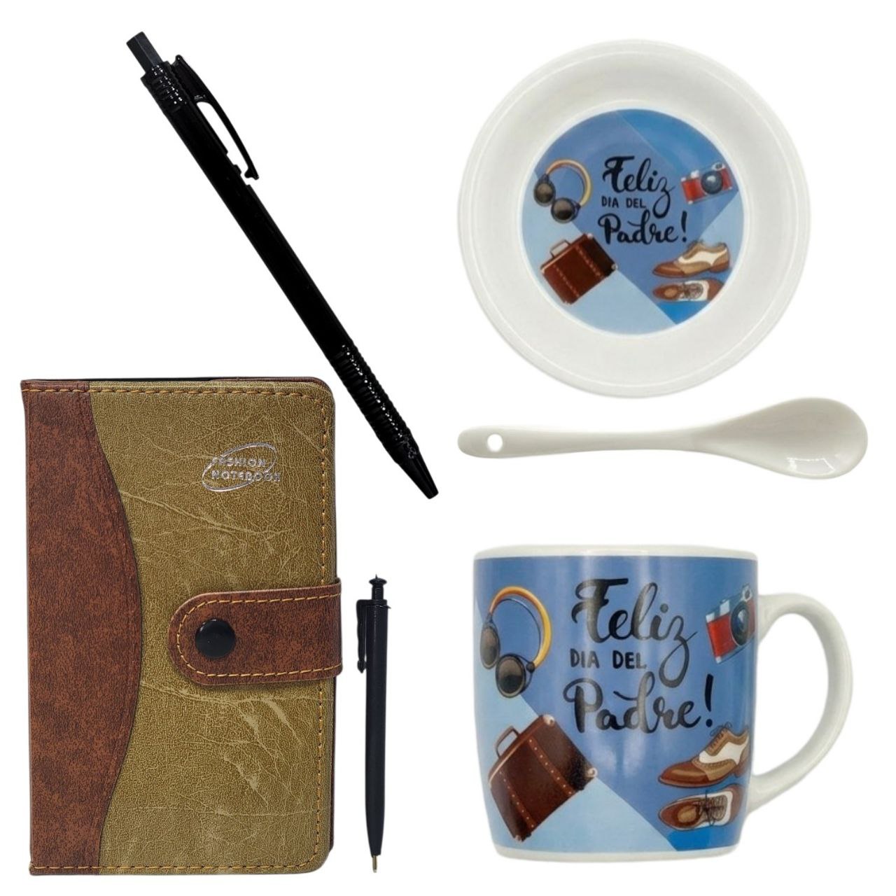 SET DE TAZA DE REGALO Y AGENDA PARA PAPÁ 5PCS BENELI HOME
