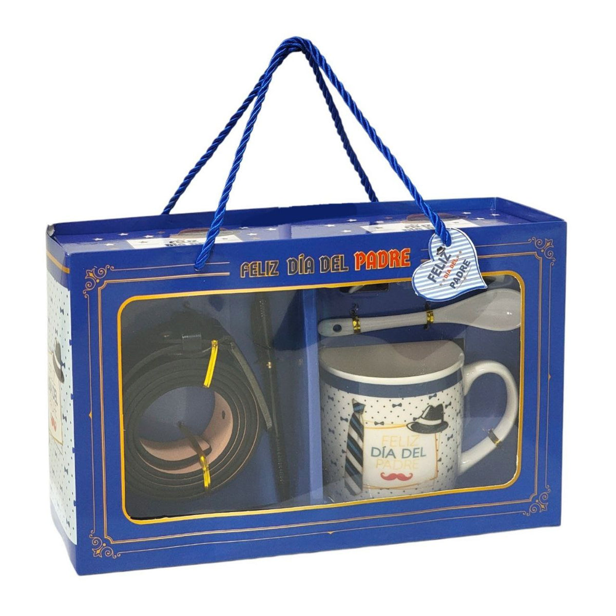 SET DE TAZA DE REGALO Y FAJA PARA PAPÁ 5PCS BENELI HOME