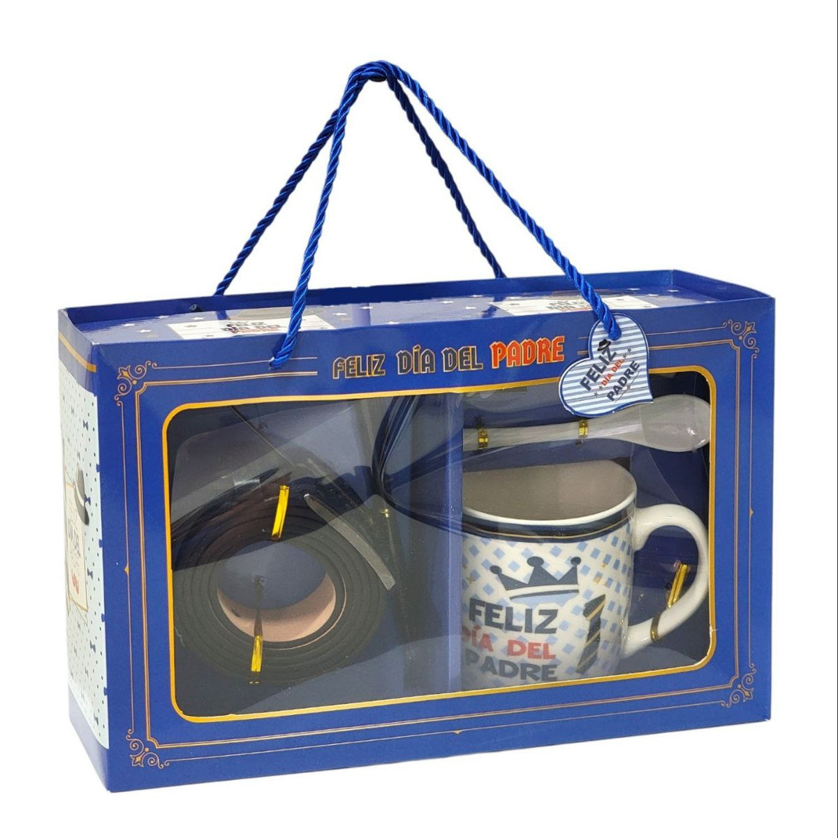 SET DE TAZA DE REGALO Y FAJA PARA PAPÁ 5PCS BENELI HOME