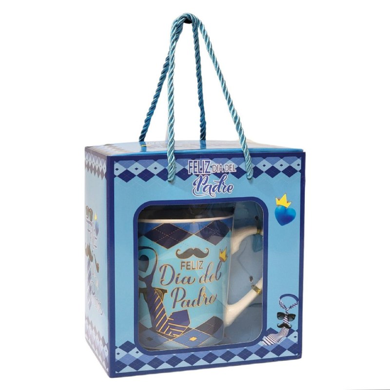 SET DE TAZA DE REGALO PARA PAPÁ CON CUCHARA DE LUJO BENELI HOME