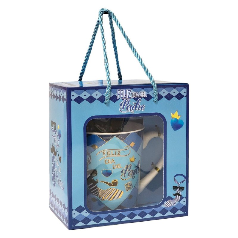 SET DE TAZA DE REGALO PARA PAPÁ CON CUCHARA DE LUJO BENELI HOME
