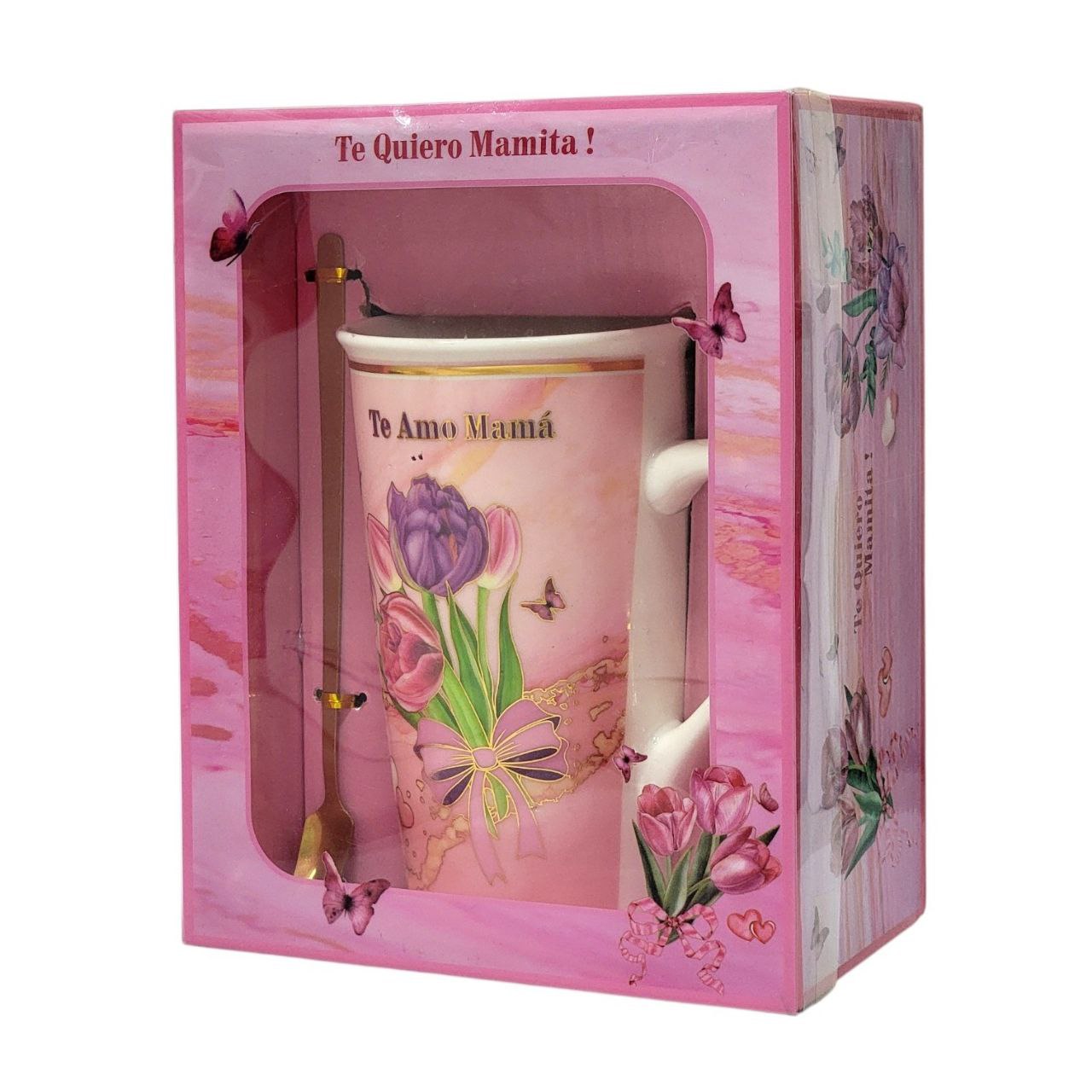 SET DE TAZA DE REGALO PARA MAMÁ CON CUCHARA BENELI HOME
