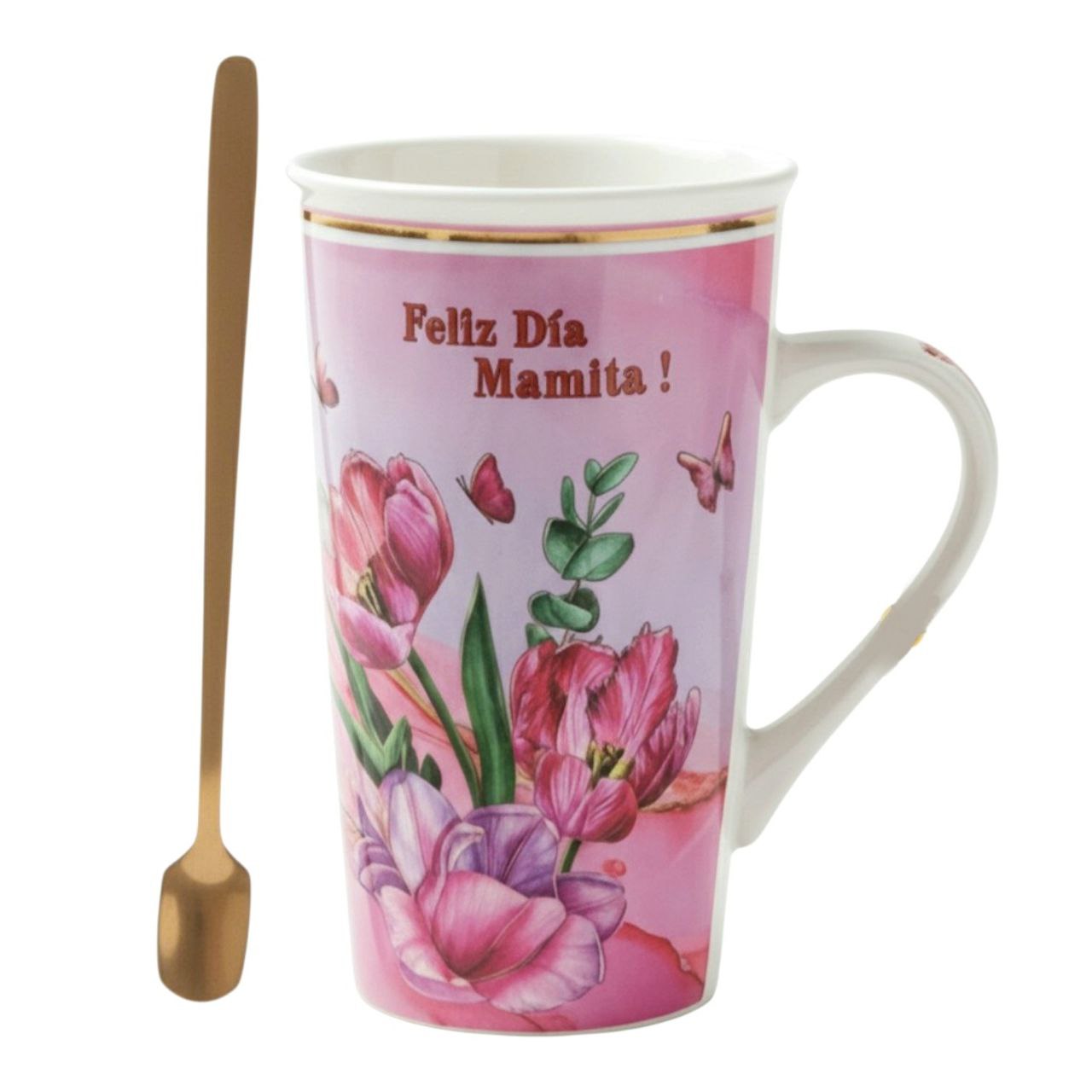 SET DE TAZA DE REGALO PARA MAMÁ CON CUCHARA BENELI HOME