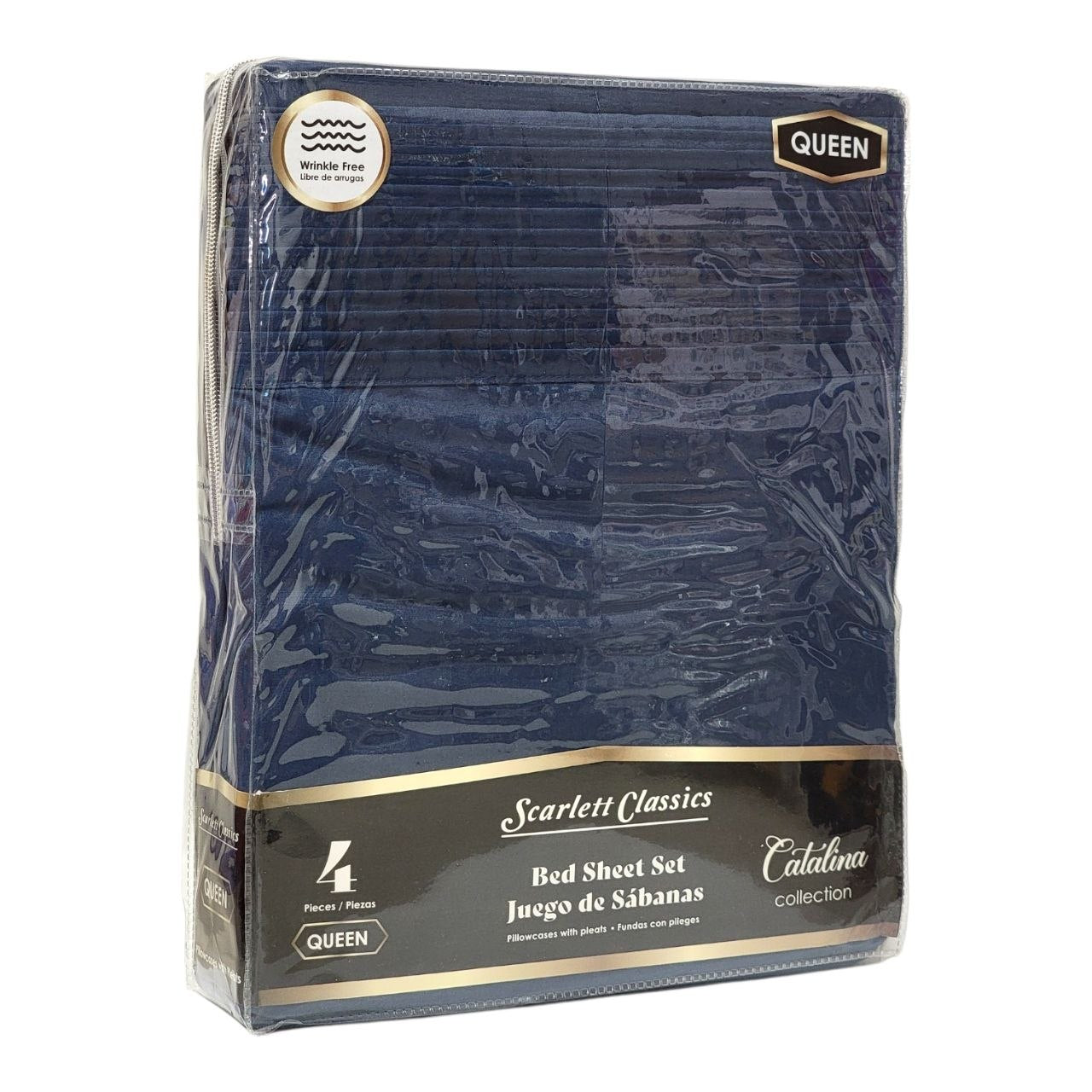 JUEGO DE SABANAS PREMIUM TAMAÑO QUEEN 4PCS SCARLETT CLASSICS