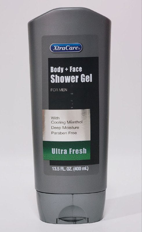 GEL DE DUCHA PARA CUERPO Y ROSTRO PARA HOMBRES, FORMULADO CON MENTOL REFRESCANTE, HIDRATACION PROFUNDA XTRACARE 400ML