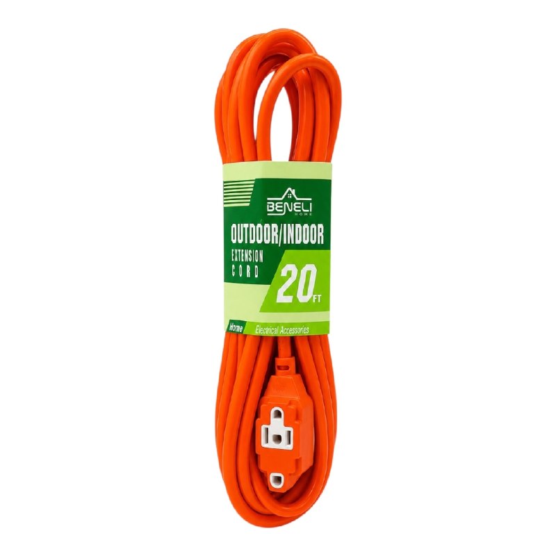 EXTENSIÓN ELÉCTRICA DE ALTA RESISTENCIA PARA INTERIORES Y EXTERIORES BENELI HOME OUTDOOR/INDOOR 609.6 CM