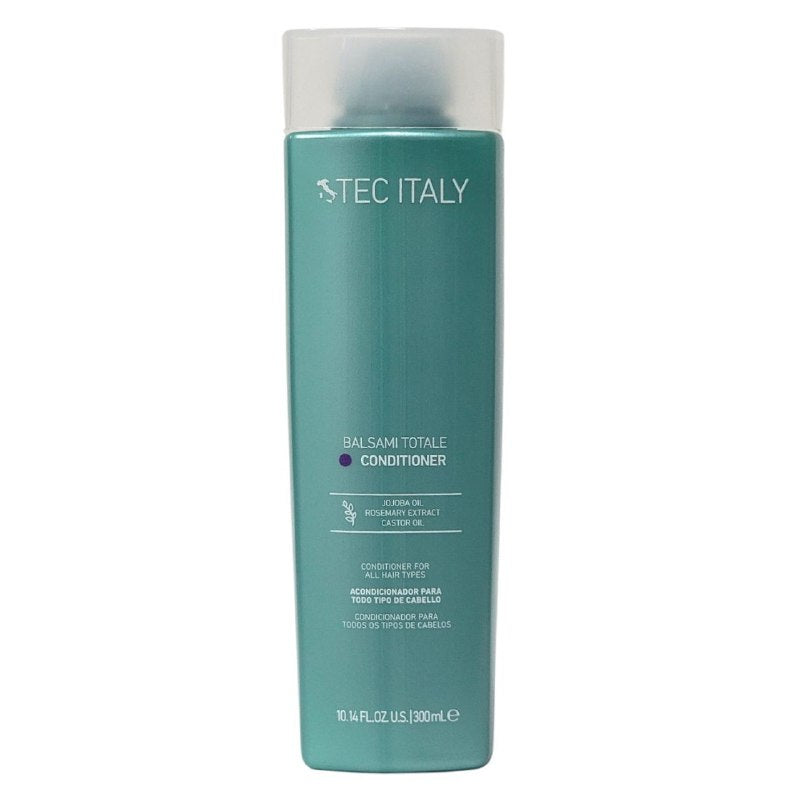 ACONDICIONADOR PARA TODO TIPO DE CABELLO CON ACEITE DE JOJOBA Y RICINO Y EXTRACTO DE ROMERO TEC ITALY 300ML