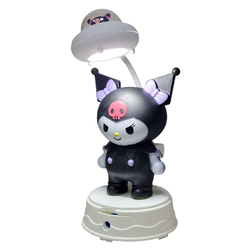 LAMPARA DE MESA RECARGABLE KUROMI CON SACAPUNTAS TABLE LAMP 3 COLORES