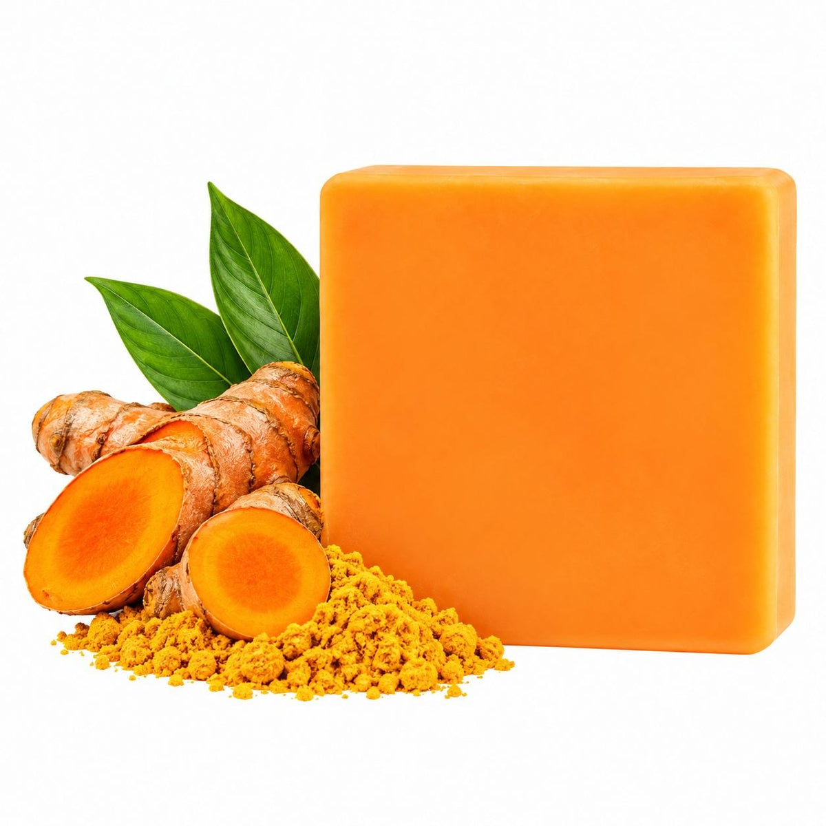 JABON EN BARRA FACIAL Y CORPORAL PARA LIMPIEZA PROFUNDA ANTI ACNE PURIFICANTE DE CURCUMA SADOER 100G
