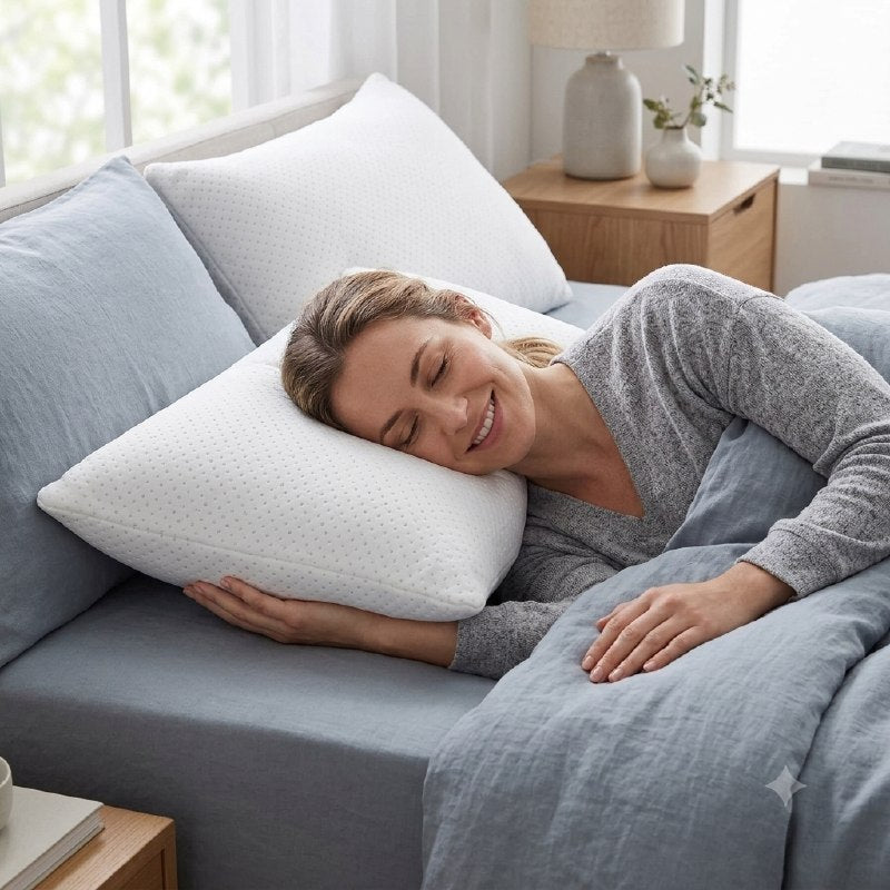 ALMOHADA AROMATIZADA A ROSAS CON ESPUMA VISCOELASTICA HIPOALERGENICA Y ANTIBACTERIANA BENELI HOME 40X60CM