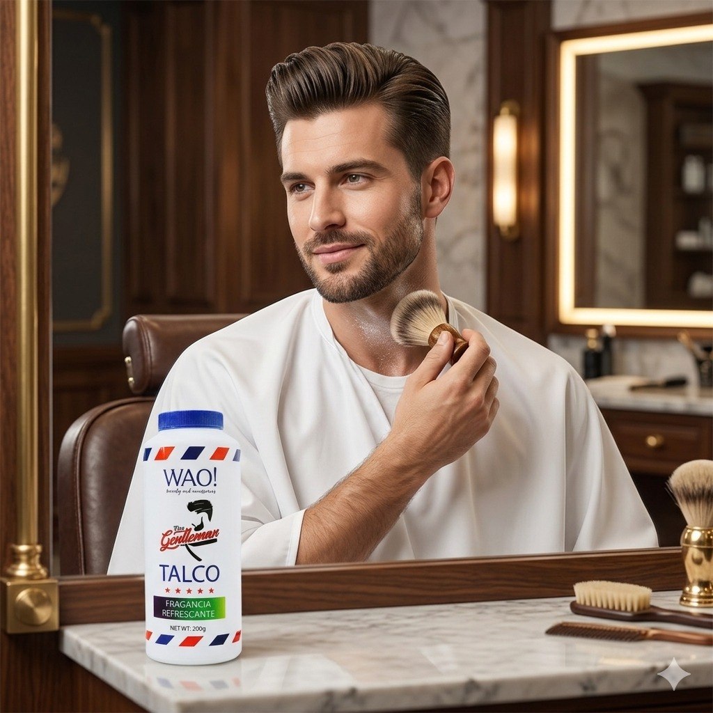 TALCO CORPORAL DESODORANTE PARA HOMBRES WAO! 200G